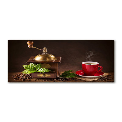 Coffee And Grinder - Wrapped Canvas Print