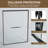 56-60 In. W X 72 In. H Double Sliding Shower Door, Semi-Frameless Bypass Bathroom Sliding Door With 1/4" (6Mm) Tempered Glass For Walk-In Shower, Matte Black 24D03-60MBX-121703470