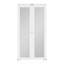 Mirrored Solid Manufactured Wood Pivot-French Door with Installation Hardware Kit-129057514