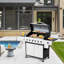 Barbecue au propane liquide à 6 brûleurs avec armoire