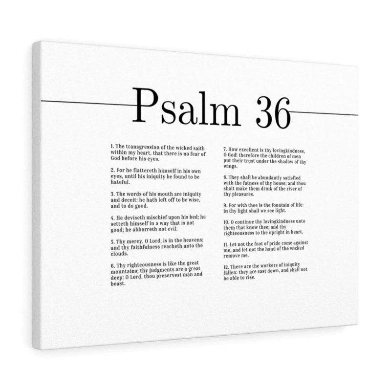 In Thy Light Shall We See Light Psalm 36 - Wrapped Canvas Print, 46cm H x 61cm W