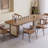 Brown Rectangular Solid Wood Dining Table-108222371