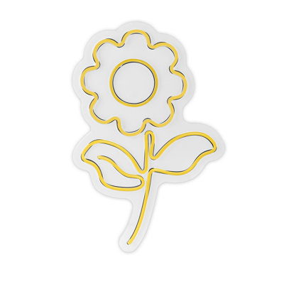 Bande d'éclairage à DEL flexible néon, étanche IP67, 12 V DC, sortie 12 W | Gabarit en mousse de PVC, 14,6 po x 14,8 po | Parfait pour la décoration intérieure, les fêtes et les événements | Écoénergétique, durée de vie de 10 000 kWh
