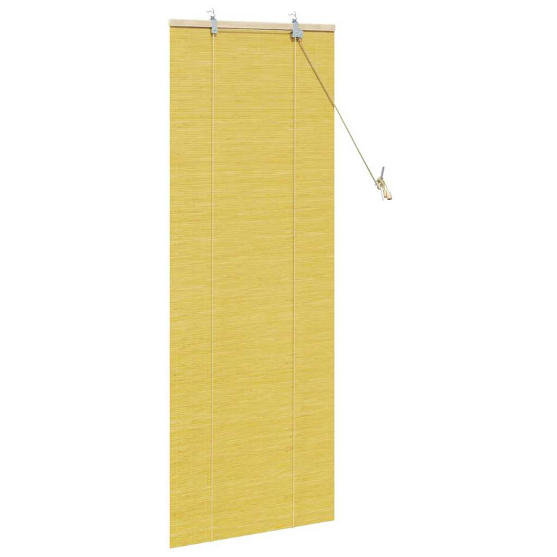 Bamboo Venetian Blind, Yellow, 160cm L x 60cm W