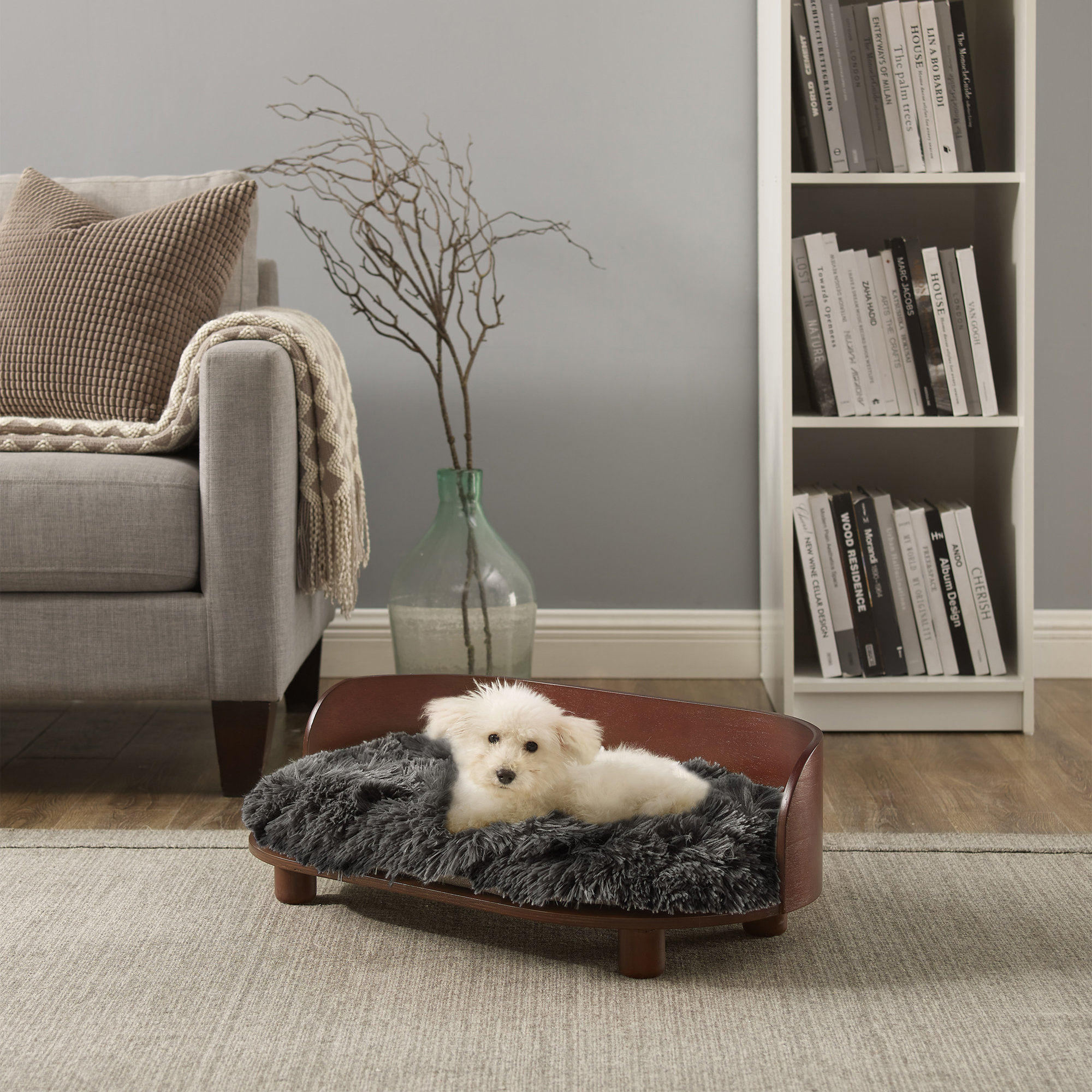 Kuai Pet Bed, Dark Brown