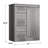 Gentleman 5-Drawer Chest 41 Wide X 55.5 Height With Sliding Door-301049161