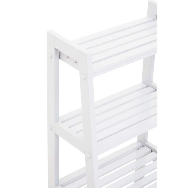 Veasey 30cm W Solid Wood Shelving Unit, White