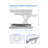  46 in. Beige Height Adjustable Standing Desk Converter with Double Monitor Mount Stand and Deep Keyboard Tray-563316690