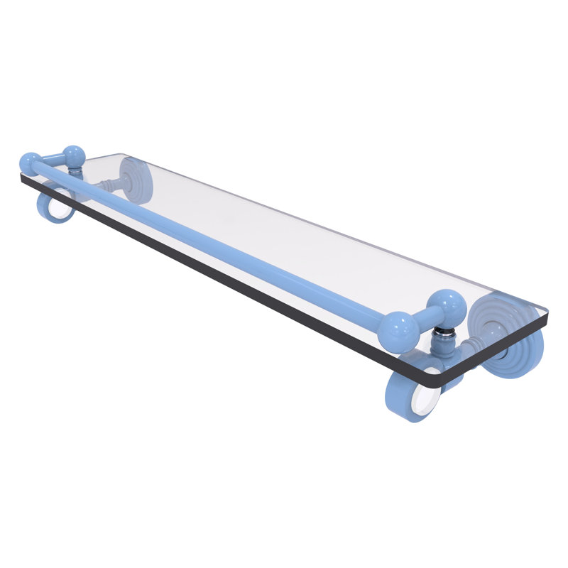 Tablette flottante Pacific Grove, H 3,5 po x l 16 po x P 5,5 po, Bleu méditerranéen