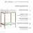 Pierre 24 Single, Freestanding, Open Shelf, Gold Metal Frame Bathroom Vanity-59097696