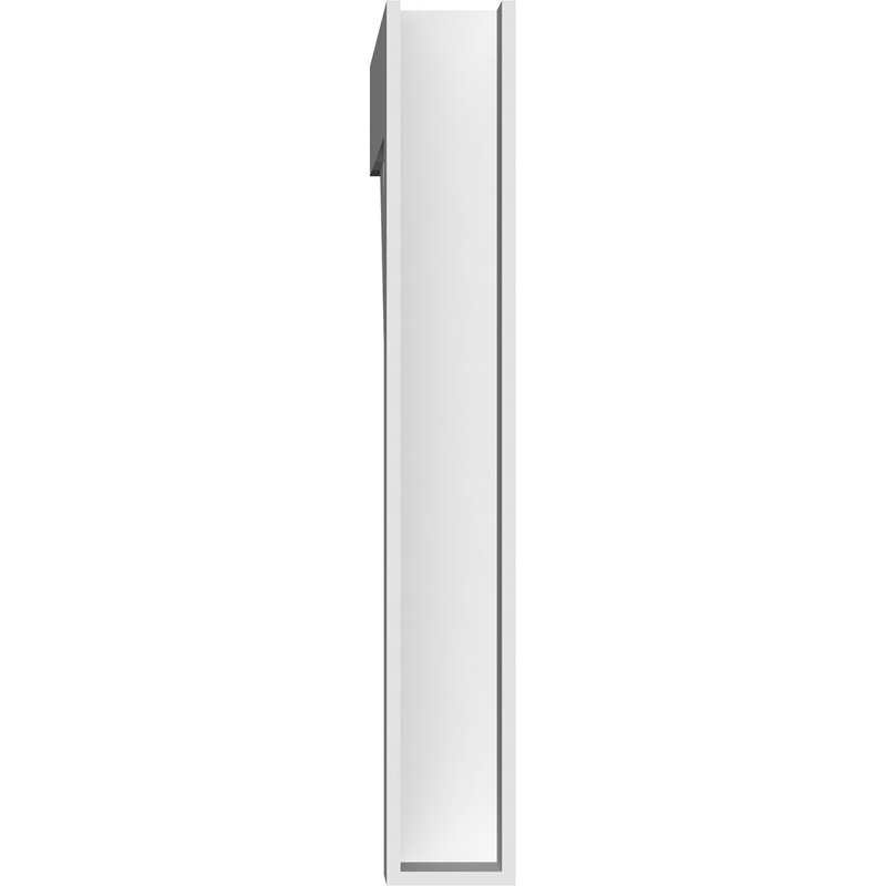 3"W x 24"D x 24"H Standard Traditional Architectural Grade PVC Bracket with Block Ends, 24"H x 3"W x 24"D