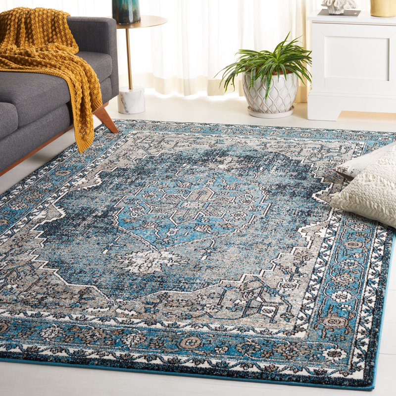Manvil Vintage Hamadan Performance Oriental Rug, Rectangle 9' x 12'