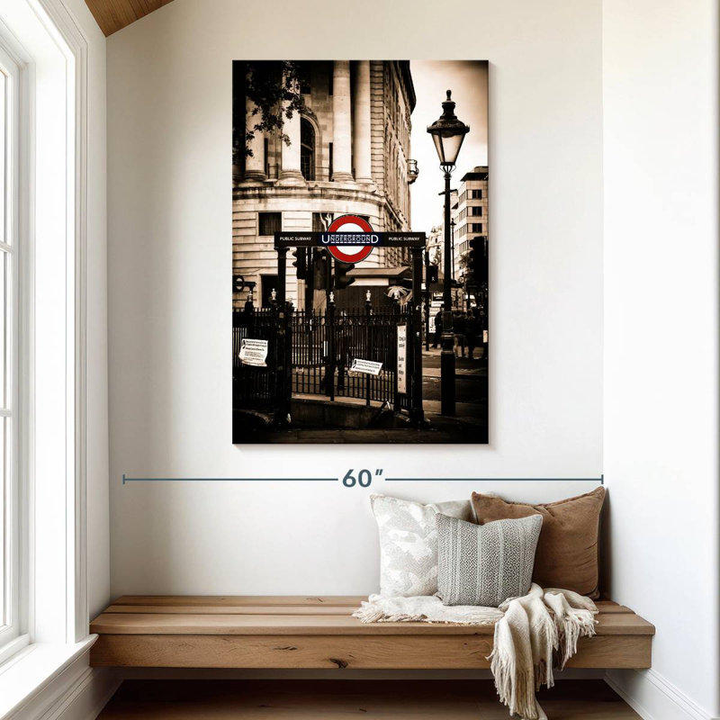 Enseigne de métro Sireci London, H 48 po x l 32 po