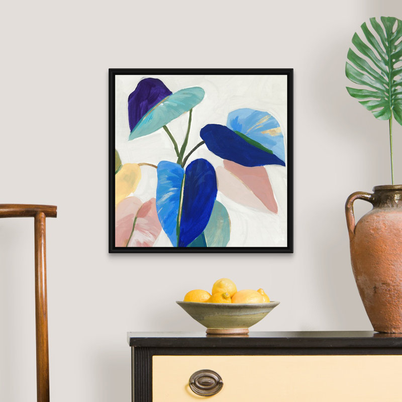 Art mural sur toile Bright Mood II, H 22 po x l 22 po, Toile avec cadre noir