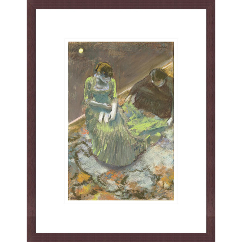 «Avant le lever du rideau» par Edgar Degas, impression giclée sur cadre, H 16,75 po x l 13,07 po