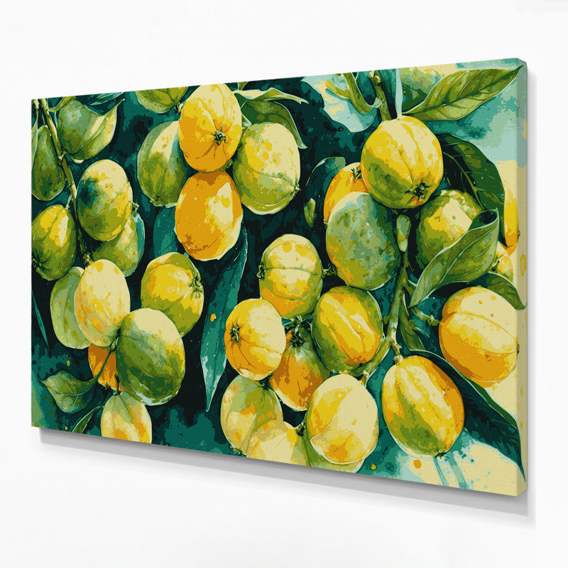 «Fruit Calamansi Brown», art mural sur toile, H 24 po x l 36 po