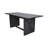 Spacious Seating Particle Board Rustic Dining Table For Family Meals And Gatherings