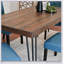 Ensemble de salle à manger 6 pièces Ashford, pieds en épingle à cheveux, compact et élégant pour les maisons modernes, comprend une table, 4 chaises et un banc-1129294593
