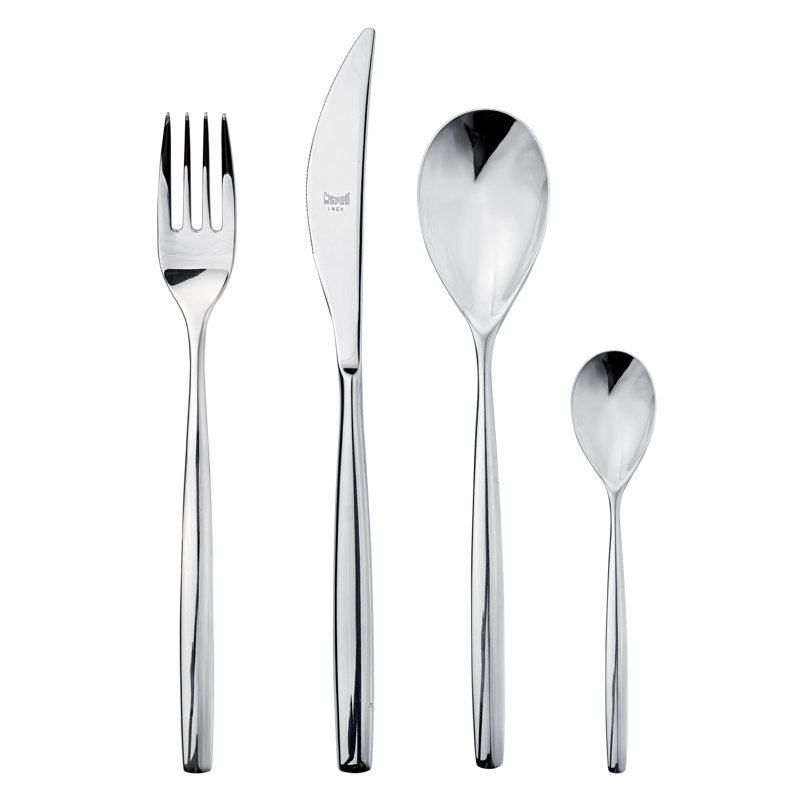 Stiria 24 - Piece Stainless Steel Flatware Set - Service for 6