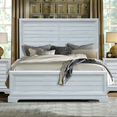 Natthew Wood Panel Bed