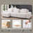 4-piece Microfiber Sectional Sofa