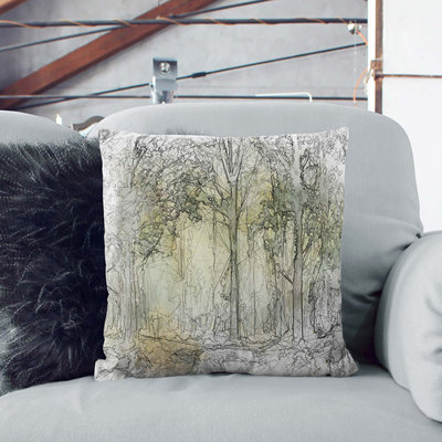 Abstract Square Cushion
