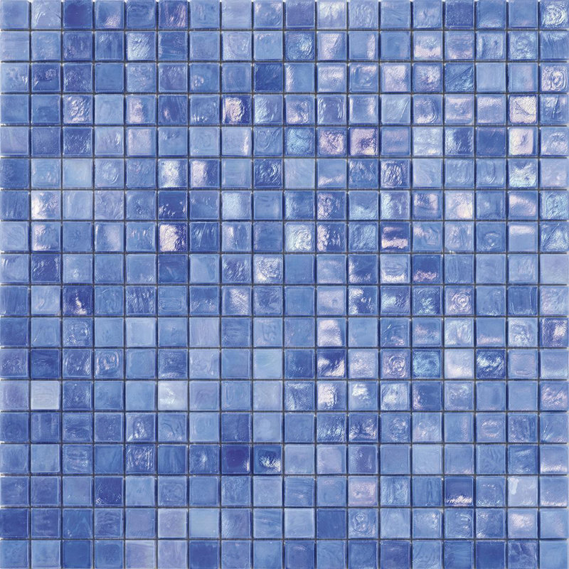 Periwinkle 5/8" x 5/8" Iridescent Glass Mosaic