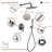 Calder Complete Shower System with Rough in-Valve-61901572