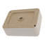 Meuble-lavabo de salle de bain rectangulaire au-dessus du comptoir avec rebord en céramique 16 po L 16 po x l 12 po-94430746
