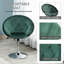 Otta Swivel Upholstered Adjustable Height Counter Stool with Metal Frame