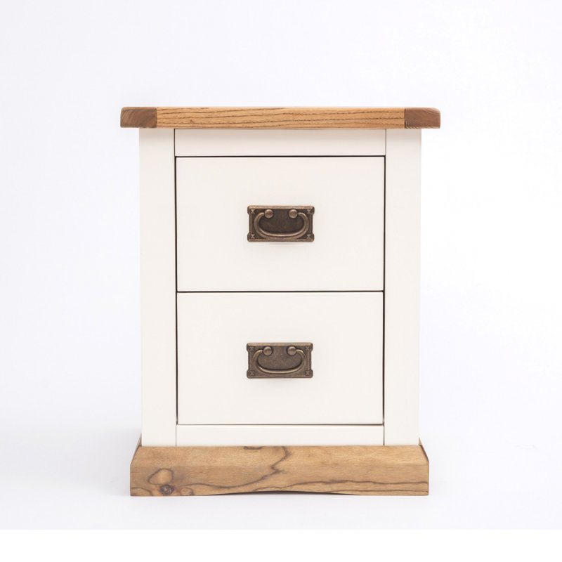 Abul 45cm W Solid + Manufactured Wood Bedside Table