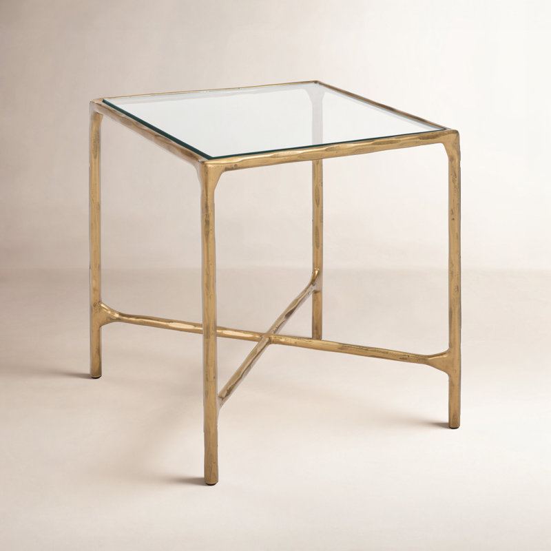 Table de bout Evelynn, Laiton, Clair
