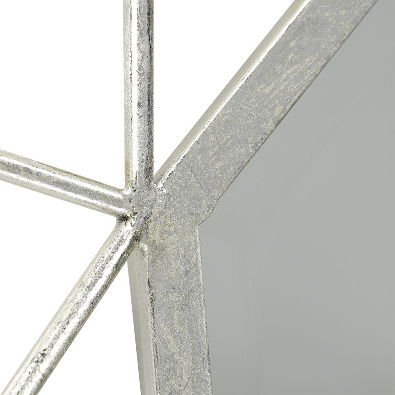 Cassano Metal Flat Wall Mirror, 88.5cm H x 88.5cm W, Gold