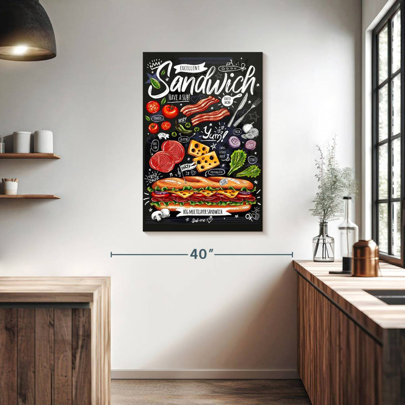 Yarlin Sandwich Poster, 39" H x 26" W