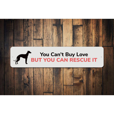 Rescue Dog Aluminum Sign