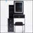 Compact Vanity Table Set With LED Mirror, Touch Control, And High Capacity Storage For Small Spaces