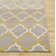 Tapis gris / jaune à motif géométrique
