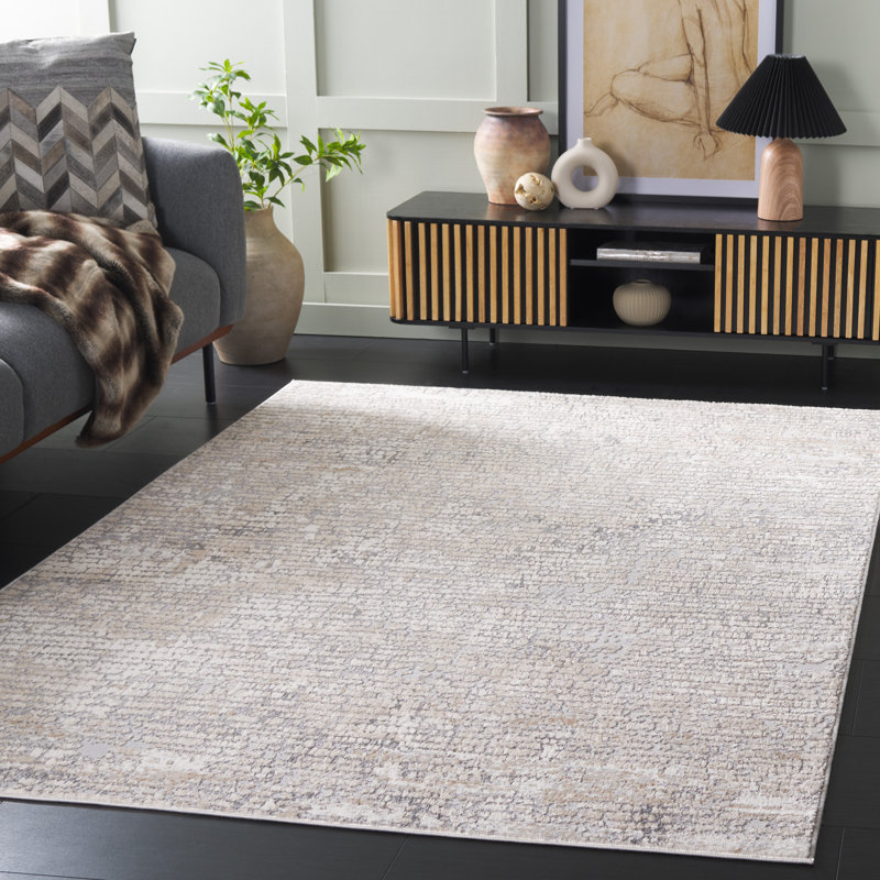 Tapis gris / gris foncé Hanna 115, Rectangle 5 pi 3 po x 7 pi 6 po