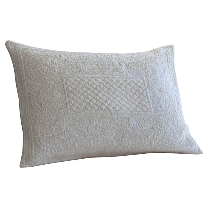 Abigail 100% Cotton Sham, Cream, Standard