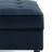 Upholstered Navy Square Tufted Corduroy Flip-Tray Top Storage Ottoman, Single Ottoman Modular Part For Sectional Sofa-1061832496