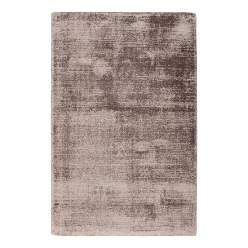 Silk Area Rug in Taupe, Rectangle 9' x 12'