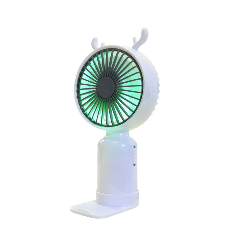 Petit ventilateur portatif pour étudiant USB, White