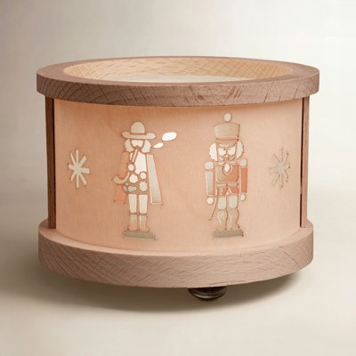 Wooden Nutcracker Holiday Lantern