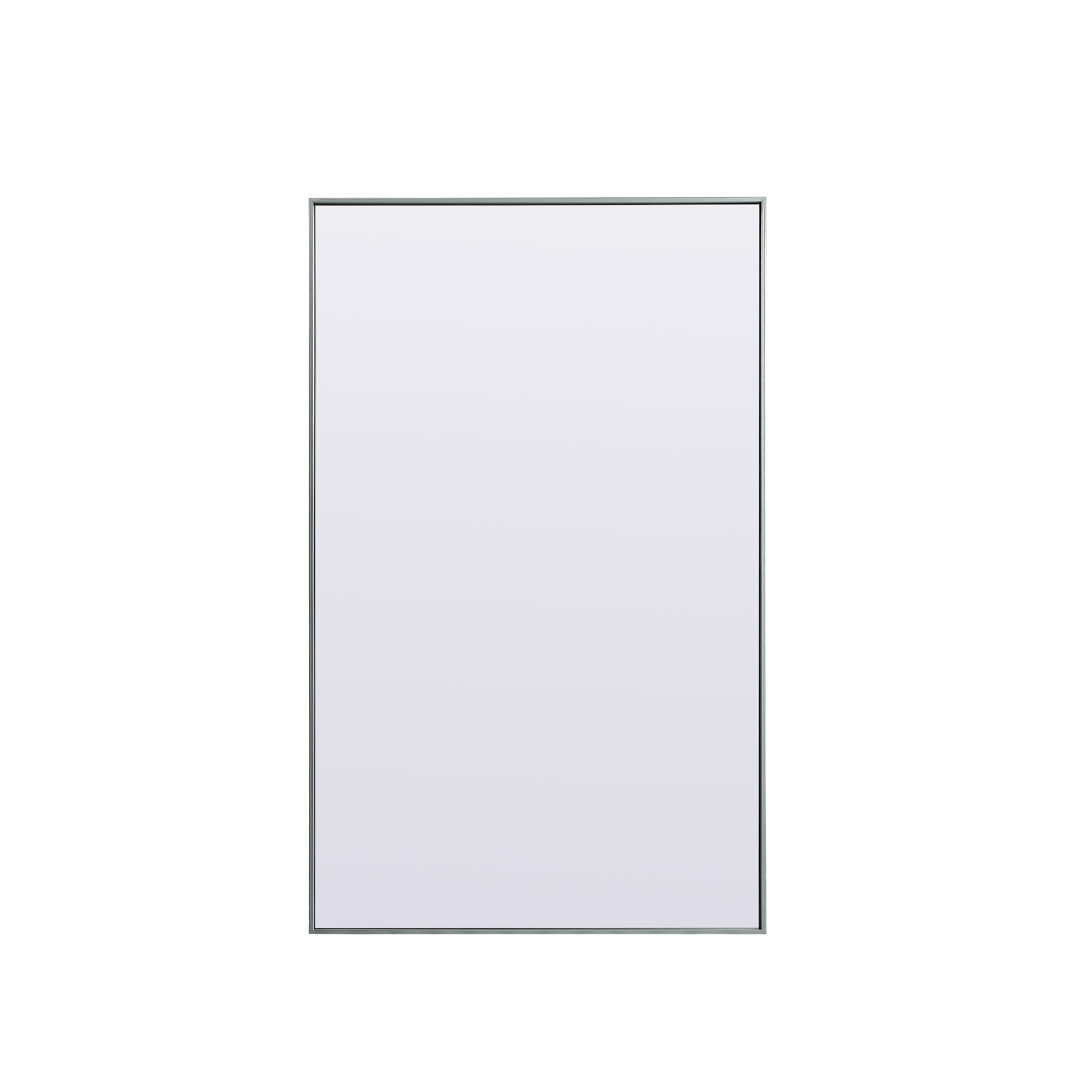 Sabine Metal Rectangle Floor Mirror, 60" x 36", Silver