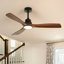 Ventilateur de plafond à intensité variable 52 po avec lumières DEL et télécommande 3 couleurs 6 vitesses Karlena-1857937385-1878036675