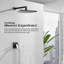 Pomme de douche haute pression à motif de pomme de douche à jet de pluie noir mat moderne à conception simple, face facile à nettoyer 8 po-119378421