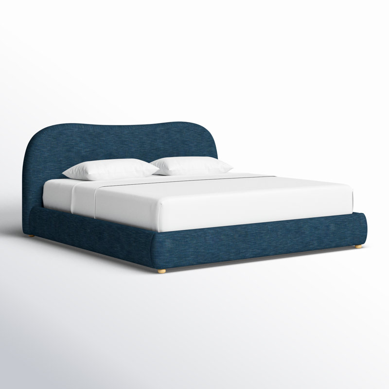 Beccarose Bed, Natural/Navy, King