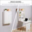 Bureau convertible mural pliable, bureau flottant multifonctionnel avec tablette de rangement pour économiser de l'espace et organiser