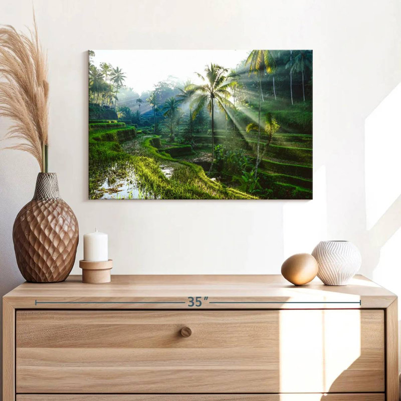 Rizières en terrasses Alvord Bali, H 16 po x l 24 po