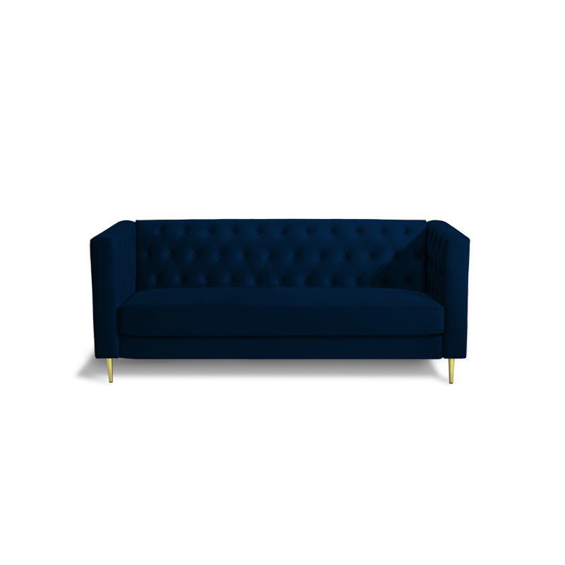 Burgeo 3 Seater Sofa, Blue Velvet